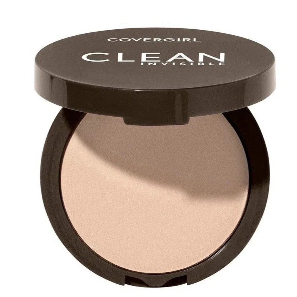 1x Covergirl Clean Invisible Pressed Powder 120 Creamy Natural, 0.39oz